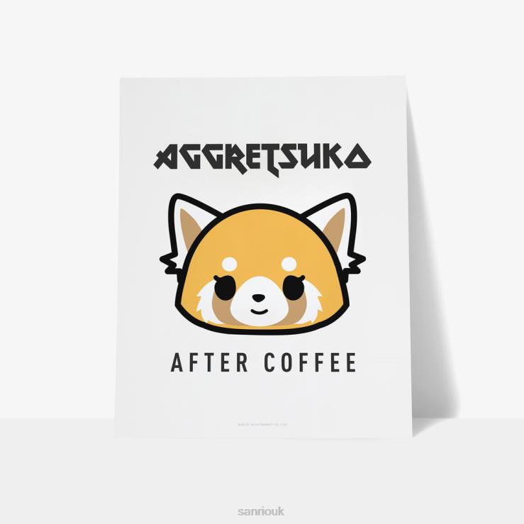 Sanrio Aggretsuko After Coffee Personalised Art Print TN2B59 Accessory