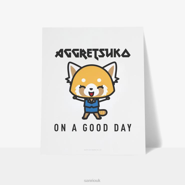 Sanrio Aggretsuko On A Good Day Personalised Art Print TN2B61 Accessory