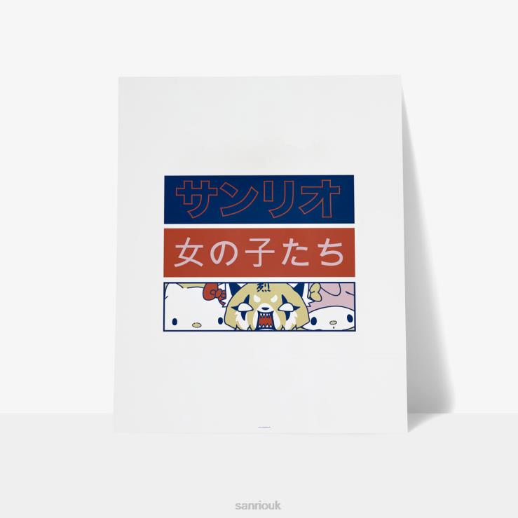 Sanrio Girls Japanese Logo Art Print TN2B3 Accessory