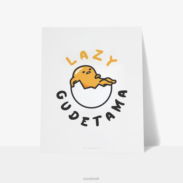 Sanrio Gudetama Lazy Personalised Art Print TN2B64 Accessory
