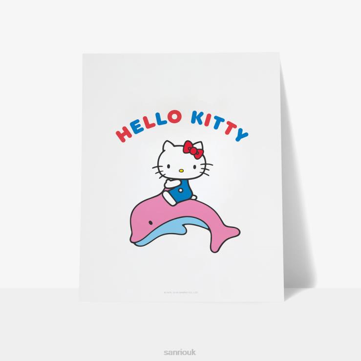 Sanrio Hello Kitty Dolphin Personalised Art Print TN2B58 Accessory