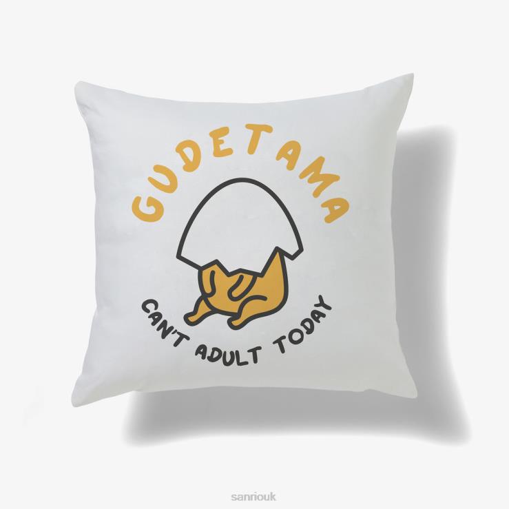 Sanrio Gudetama Can't Adult Today Personalised Cushion TN2B52 Accessory
