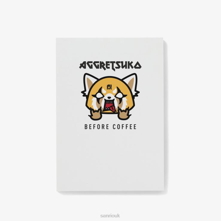 Sanrio Aggretsuko Before & After Coffee Personalised Notepad TN2B44 Accessory