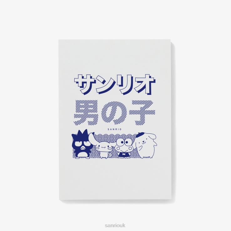 Sanrio Boys Japanese Logo Notepad TN2B9 Accessory
