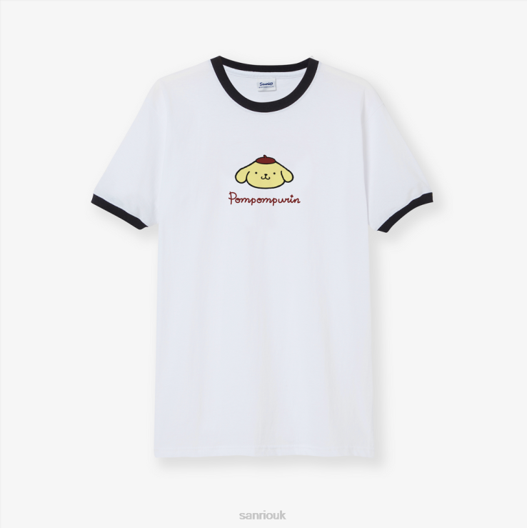 Sanrio Pompompurin Ringer T-Shirt TN2B26 Clothing